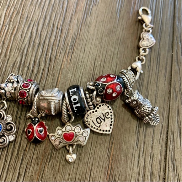 Brighton 7-7.5" bracelet with 20 charms - Picture 4 of 4